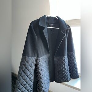 Elegant Black Quilted Women's Cape